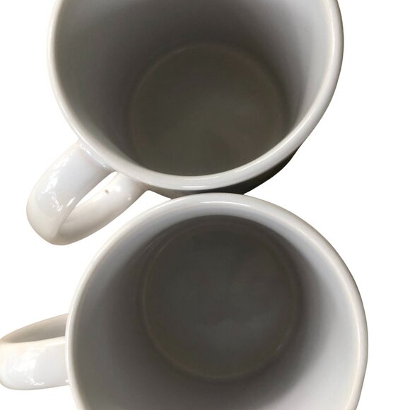 Norman Rockwell Coffee Mugs Set of 2 MSRF Design Studio Chicago Holiday Postman - Picture 6 of 7